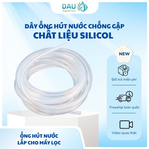Dây ống dẫn nước chống gập (1 mét) - Chất liệu Silicon