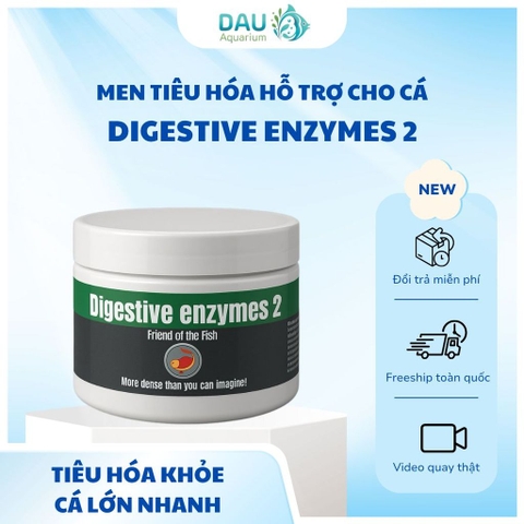 Men tiêu hoá Digestive Enzymes 2 (50g) - Hỗ trợ tiêu hoá,bổ sung lợi khuẩn giúp cá tiêu hoá,hấp thụ dinh dưỡng tốt