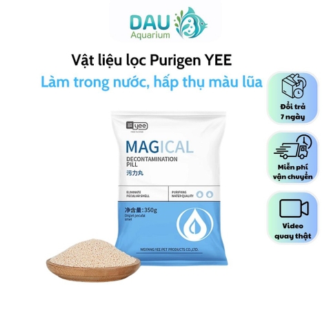 Vật liệu lọc Purigen YEE - Làm trong nước, hấp thụ màu lũa và xử lý độc tố trong nước siêu tốc