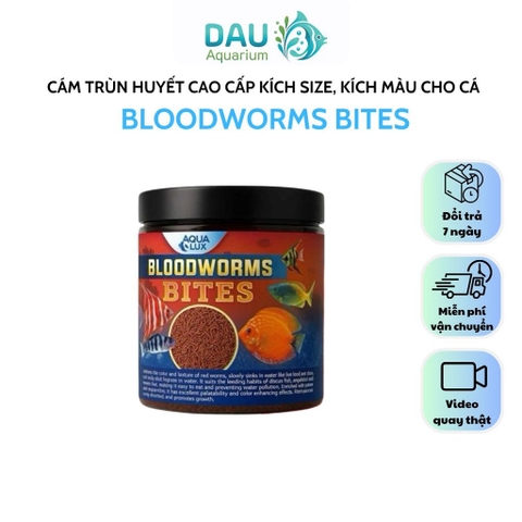 Cám trùng huyết BLOODWORMS BITES - Cực kì giàu dinh dưỡng, giúp lên màu rực rỡ cho cá cảnh
