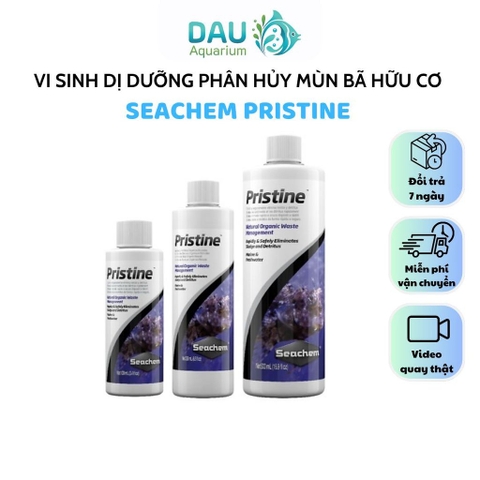 Vi sinh tươi Seachem Pristine - Phân hủy phân cá, thức ăn, rêu tảo thừa cực mạnh