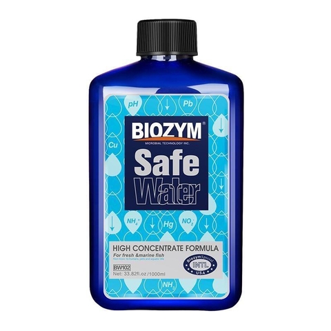 Biozym Safe Water - Khử Clo, Amoniac và chống shock và bù nhớt cho cá cảnh