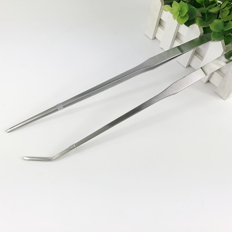 Nhíp cong, thẳng trồng cây thủy sinh bằng thép không gỉ kích thước dài 27 cm