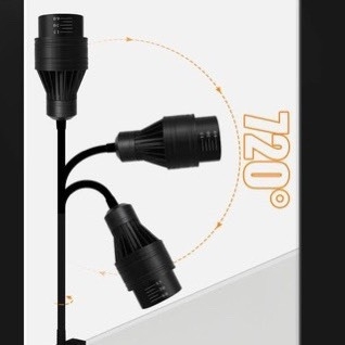 Đèn rọi chỉnh tiêu cự KZJ 15W ( 3 chế độ, vàng, vàng nhẹ, trắng) - Phong cách Biotope huyền bí