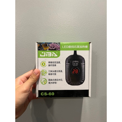 Máy Sưởi Heater CS-60 Sử Dụng Cho Bể Cá Cảnh, Rùa Cảnh - Hiển thì đèn LED, điều chỉnh dễ dàng, an toàn