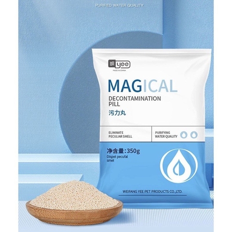 Vật liệu lọc Purigen YEE - Làm trong nước, hấp thụ màu lũa và xử lý độc tố trong nước siêu tốc