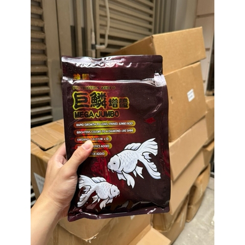Cám chép sư tử, phi tần Mega Jumbo (Hạt nổi)- Hỗ trợ tăng body và vây dài đẹp, cung cấp dinh dưỡng toàn diện cho cá