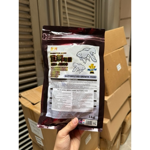 Cám chép sư tử, phi tần Mega Jumbo (Hạt nổi)- Hỗ trợ tăng body và vây dài đẹp, cung cấp dinh dưỡng toàn diện cho cá