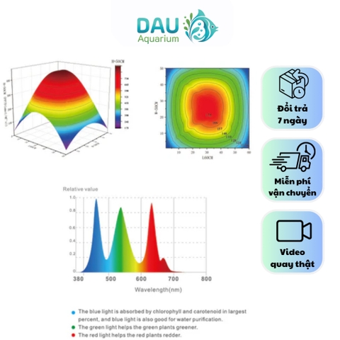 Đèn led LedStar AQ WRGB X series X60 quang phổ trồng cây bể thủy sinh cá tép
