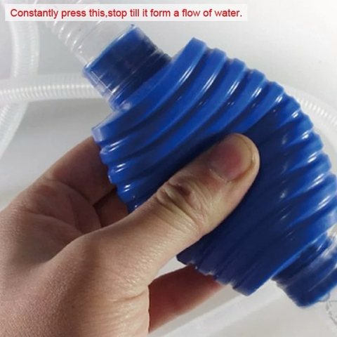 Bơm tay hút cặn bẩn, thay nước cho bể cá - Thuận tiện, dễ dàng thao tác trong việc thay nước, hút cặn bẩn đáy bể