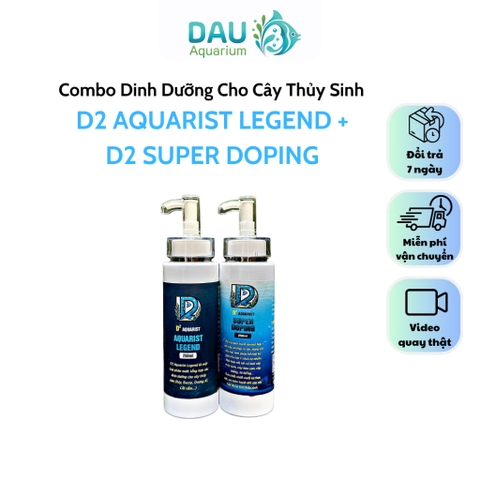 Phân Nước Tổng Hợp D2 Aquarist Legend - Đầy đủ dinh dưỡng cho cây thủy sinh (100-250ml)