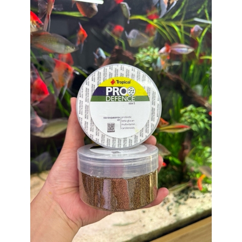 Tropical Prodefence - Thức ăn cá cao cấp bổ sung NỘI BÀO TỬ, LỢI KHUẨN tăng cường hệ tiêu hoá và miễn dịch 100G