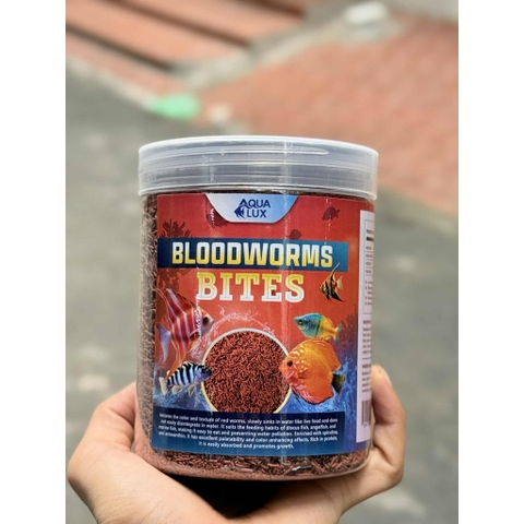Cám trùng huyết BLOODWORMS BITES - Cực kì giàu dinh dưỡng, giúp lên màu rực rỡ cho cá cảnh