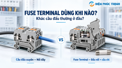 Fuse Terminal Dùng Khi Nào? Khác Terminal Block Thường Ở Đâu?