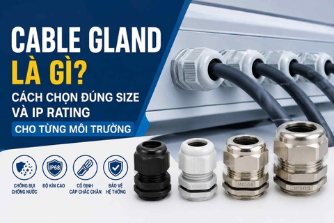 Cable gland là gì? Cách chọn đúng size và IP rating cho từng môi trường