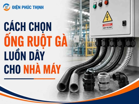 Cách Chọn Ống Ruột Gà Luồn Dây Cho Nhà Máy