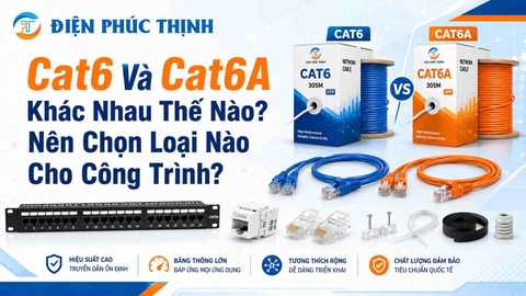 Cat6 Và Cat6A Khác Nhau Thế Nào? Nên Chọn Loại Nào Cho Công Trình?