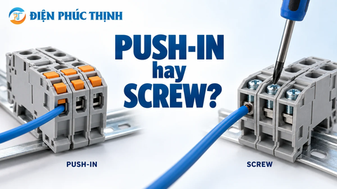 Cầu Đấu Push-in Hay Cầu Đấu Bắt Vít (Screw Terminal): Chọn Loại Nào?