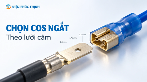 Cách Chọn Cos Ngắt Theo Bề Rộng Và Độ Dày Lưỡi Cắm: 2.8, 4.75 Hay 6.35 mm?