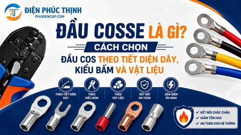 Đầu Cosse Là Gì? Cách Chọn Đầu Cos Theo Tiết Diện Dây, Kiểu Bấm Và Vật Liệu