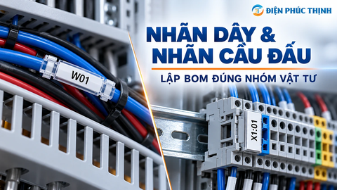 Nhãn đánh dấu dây và nhãn cầu đấu khác nhau thế nào khi lập BOM tủ điện?
