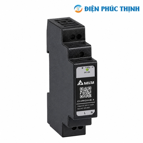 Bộ Nguồn Delta Chrome II DRC 24VDC 15W–100W DIN Rail