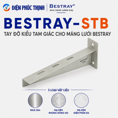 BESTRAY-STB / Tay Đỡ Kiểu Tam Giác Cho Máng Lưới Bestray