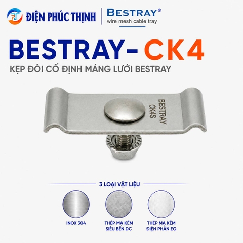 BESTRAY-CK4 / Kẹp Đôi Cố Định Máng Lưới Bestray