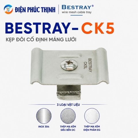 BESTRAY-CK5 / Kẹp Đôi Cố Định Máng Lưới Bestray
