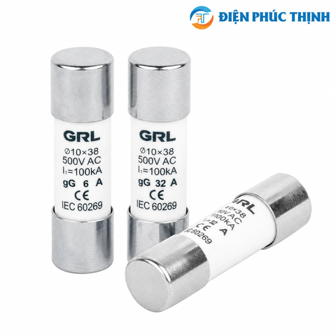 Cầu Chì Ống Fuse Link GRL RT18-32 RO15 10x38mm gG 2A-32A