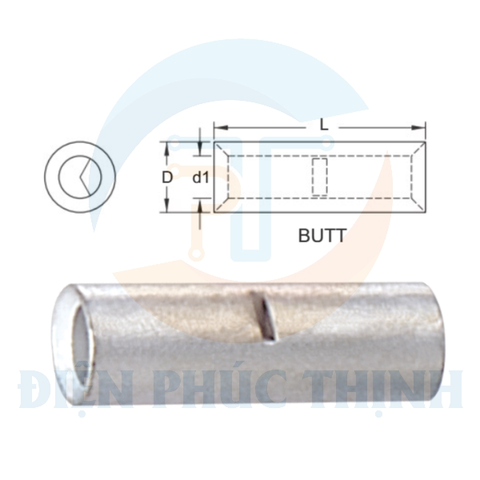 KST-BNT100-76 / Đầu cosse pin nối 100mm2 - NON-INSULATED BUTT CONNECTORS hãng KST