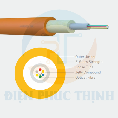 3106-11004FXXCL / Dây Cáp Quang Norden E-GLASS STRENGTH CENTRAL LOOSE TUBE IN/OUT