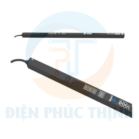 E24G07M / Thanh Phân Phối Điện Panduit - MSPO PDU - 16A - (18)C13, (6)C19 - IEC 60309 3P+N+E 6h IP44-3M - Top Fed - Đen