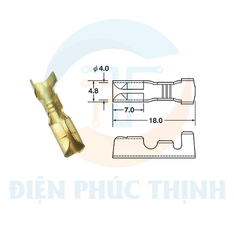 FRM400-01BT / Đầu Cosse Cuộn Dập Liên Tục KST - BULLET TERMINAL