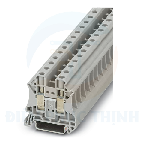 3044160 - Cầu đấu dây / Terminal Block 10 mm² UT 10 vặn vít 10mm2, dòng 57A, rộng 10.2mm, màu xám - Phoenix Contact