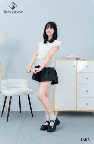 Áo babydoll tay phồng 2 tầng
