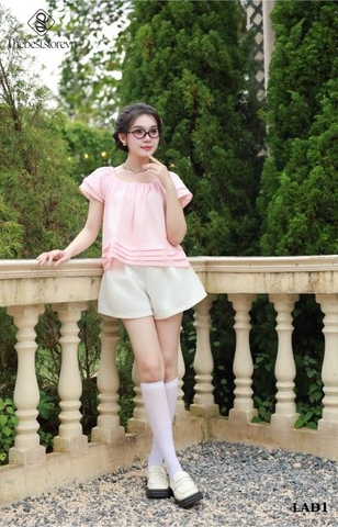 Áo babydoll 3 li tay đắp tầng LAD1 nữ tính, trẻ trung