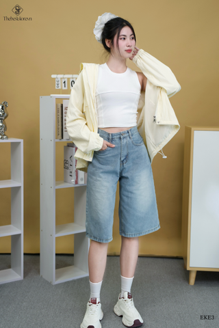 Khoác dù 2 lớp viền trắng