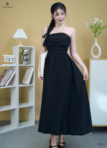 Đầm midi ren ngực