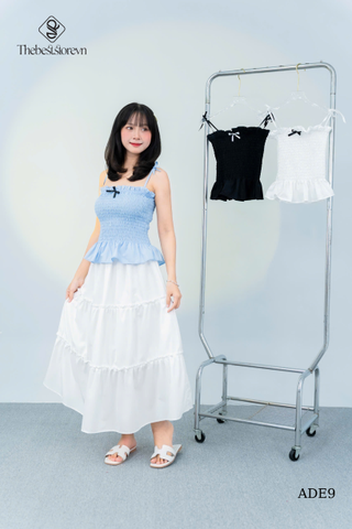 Áo ống mooking đính nơ