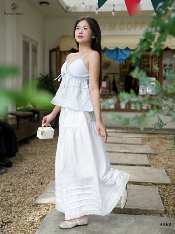 Áo kate 2 dây phối ren
