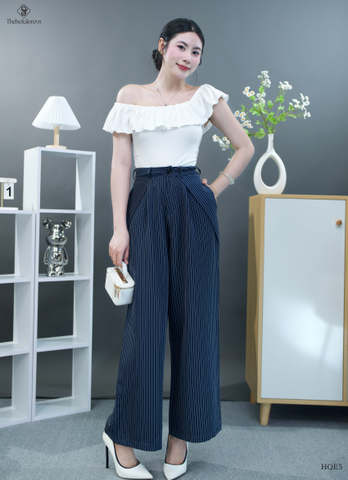 Quần sọc chỉ ống chéo