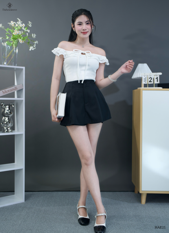 Áo trễ vai gân ren