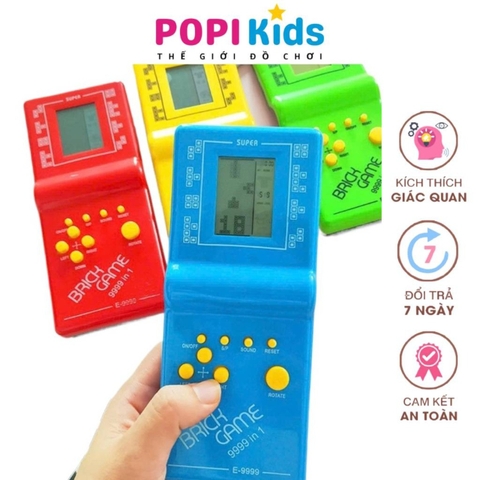 Đồ Chơi Máy Bắn Game Cầm Tay – Máy Điện Tử Xếp Hình Giải Trí Cho Bé Phát Triển Kỹ Năng Tư Duy -POPIKIDS