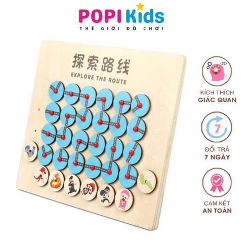 Đồ Chơi Trí Tuệ – Thử Thách Trí Não Explore The Route – Smart Game Puzzle Thông Minh Rèn Luyện Tư Duy Logic - POPIKIDS