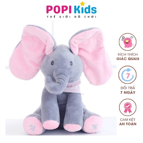 Thú Bông Ú Oà Dễ Thương Biết Hát Biết Vẫy Tai – Gấu Úa Òa Đồ Chơi Mềm Mại Cho Bé -POPIKIDS