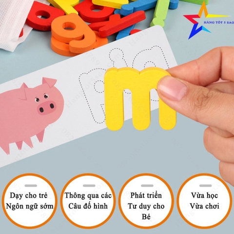 Đồ Chơi Giáo Dục Thông Minh Spelling Game Ghép Từ Tiếng Anh Theo Thẻ Giúp Bé Phát Triển Ngôn Ngữ -POPIKIDS
