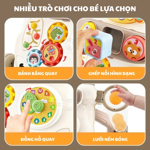 Xe Đẩy Tập Đi Đa Năng Phát Nhạc Kiêm Bàn Đồ Chơi Cho Bé Từ 6 Tháng Tuổi – Giúp Bé Vững Bước Đầu Đời -POPIKIDS