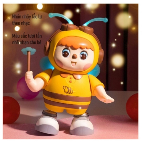 Chú Ong Nhảy Múa, Nhún Nhảy, Chớp Mắt, Cầm Hoa, Phát Nhạc Vui Nhộn Cho Bé, Đồ Chơi- POPIKIDS
