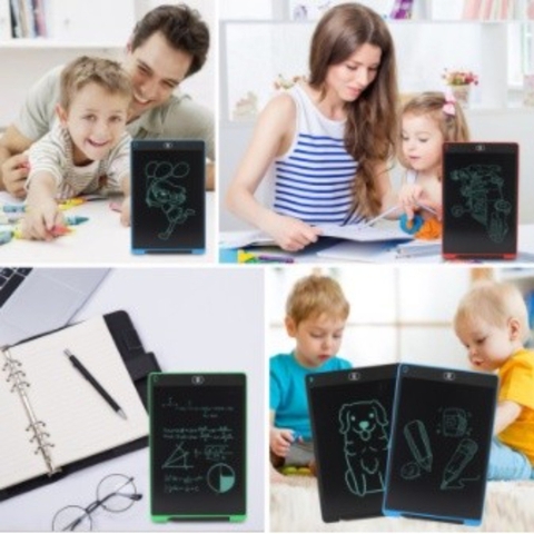 Bảng Viết Thông Minh LCD Tự Xóa 8.5inch, 10inch, 12inch Cho Bé Tập Vẽ, Tập Viết – Màn Hình Chống Chói- POPIKIDS